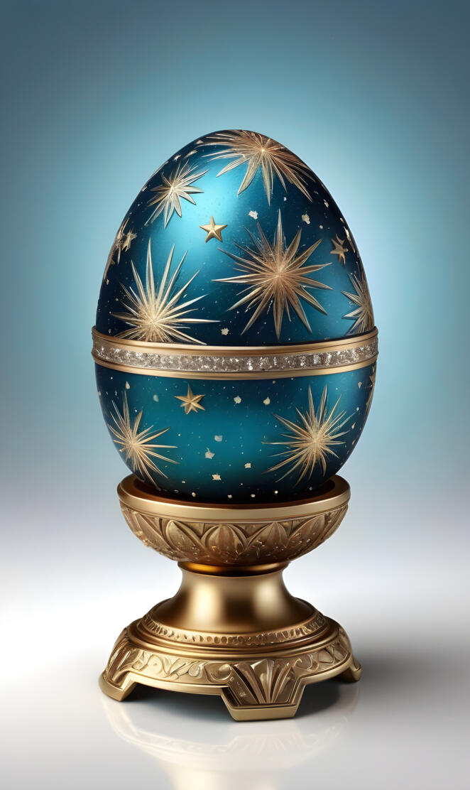 engraved etched egg
