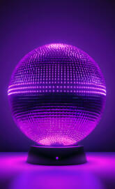 purple disco ball