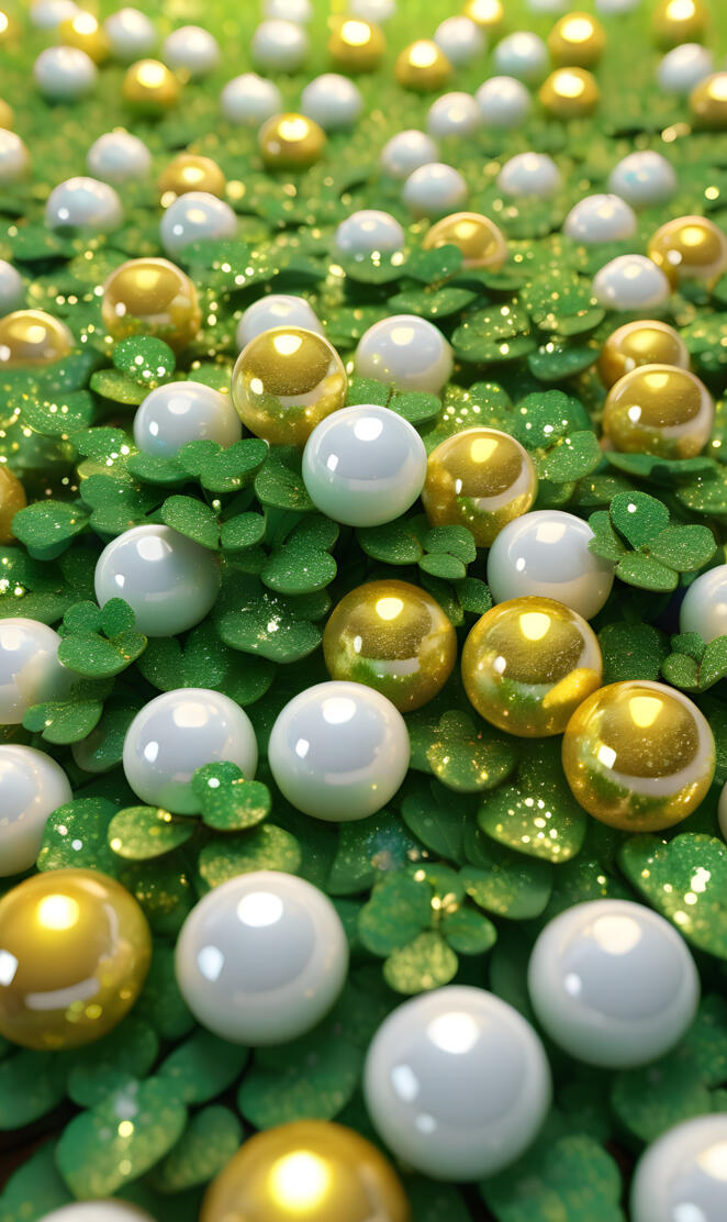 a close up of a pile of beads