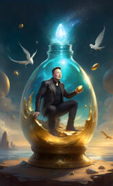 put Elon Musk back in the bottle 🍼 😎