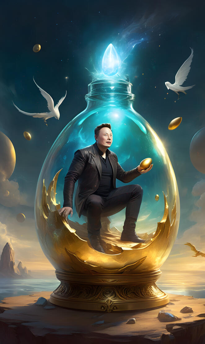 put Elon Musk back in the bottle 🍼 😎