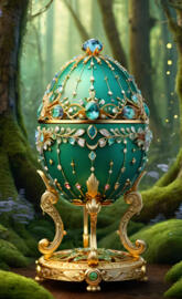 pale green faberge egg