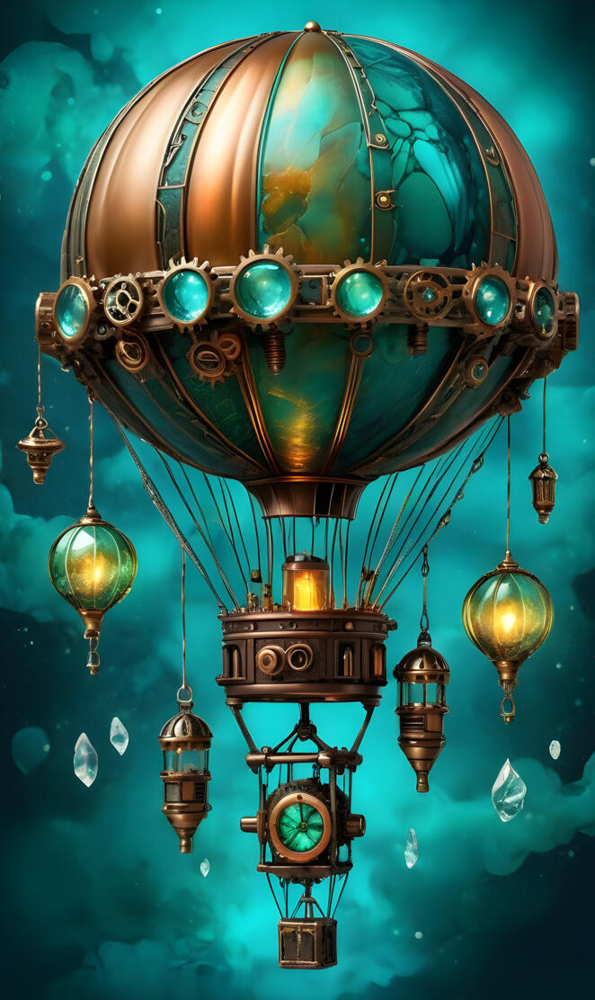 a chandelier with a clock