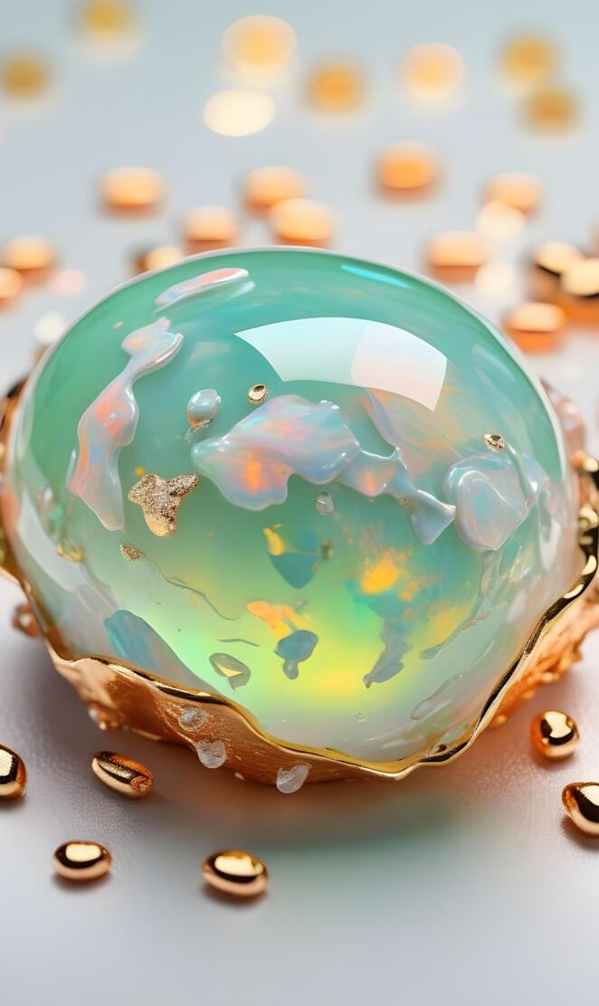 a blue and green ceramic bowl