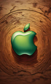 Green apple logo