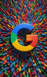 colorful circle, Google edition