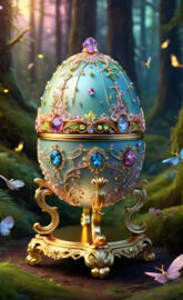 blue faberge egg