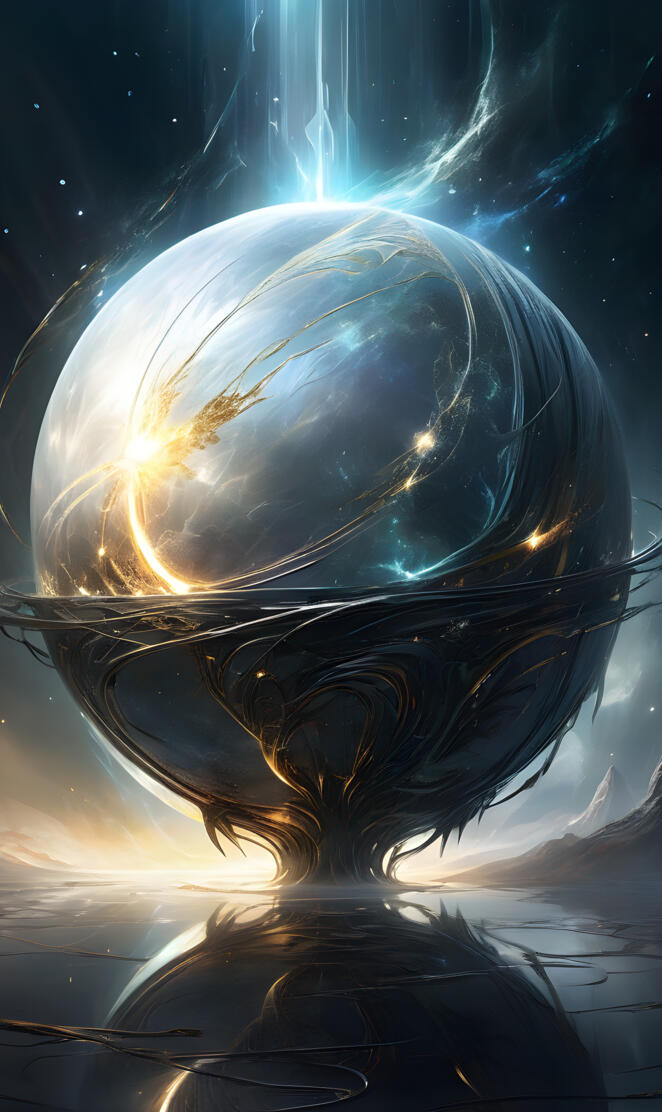 Contrasting sohere of light snd dark