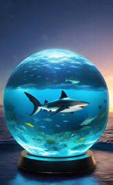 a fish in a fish bowl