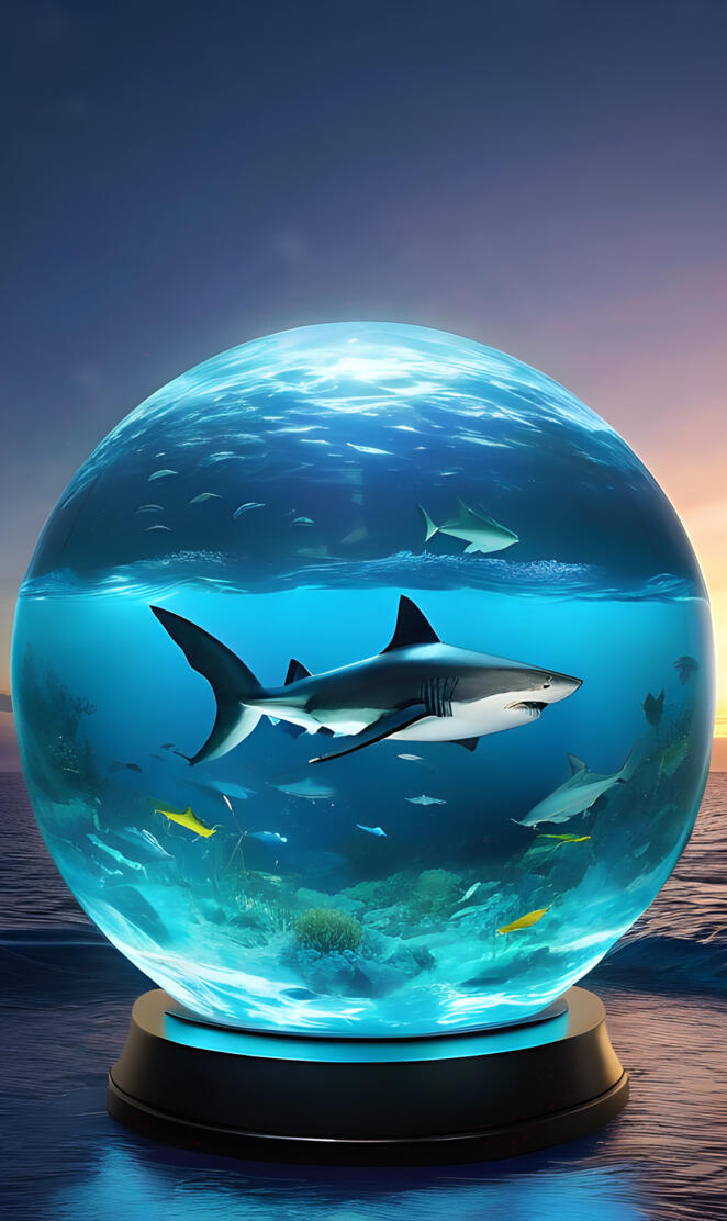 a fish in a fish bowl