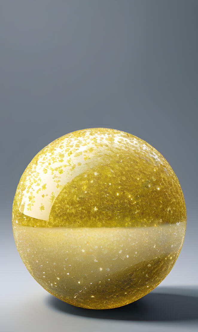Colorful Silvery snow yellow ball