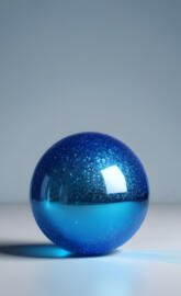 Colorful Silvery snow Blue Midnight Blue ball