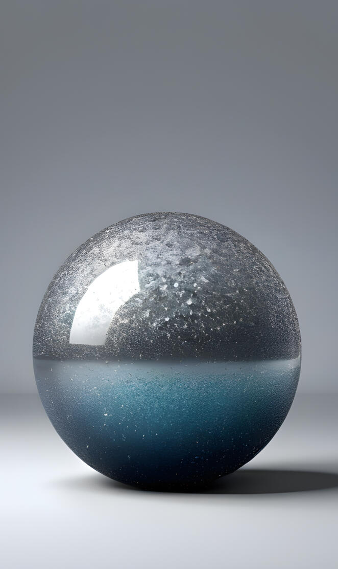 Colorful Silvery silver Blue ball