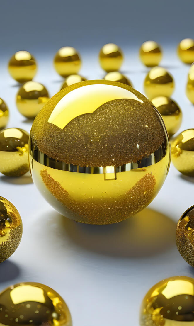 Colorful Silvery snow yellow balls