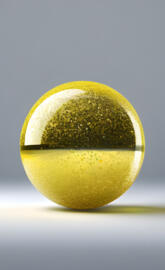 Colorful Silvery snow yellow ball