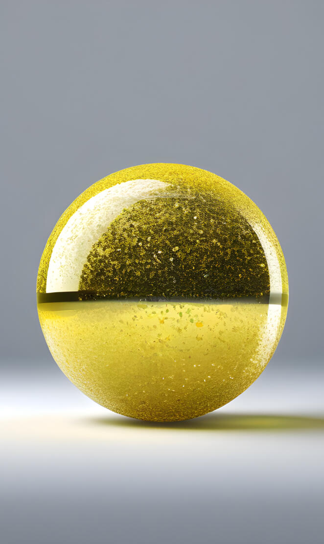 Colorful Silvery snow yellow ball