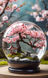 A Miniature of a japanese garden