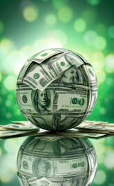 metal sphere of money