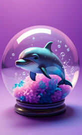 a ceramic animal with a hat