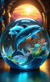 laser engraved dolphins 🐬