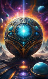 space sphere larger than life "42"