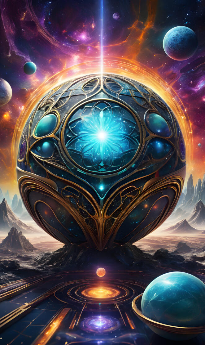 space sphere larger than life "42"