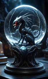 demonic xenomorphic cat