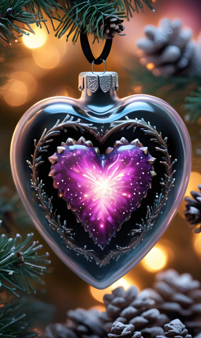 a glass sphere with a crystal ball inside