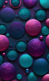 purple blues circles