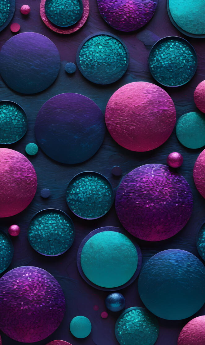 purple blues circles