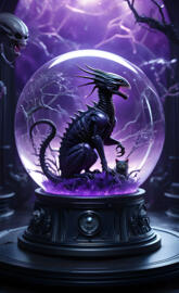 midnight xenomorphic cat