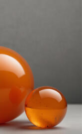 "Glowing Orbs: A Study in Amber Elegance"  generate 10 tags