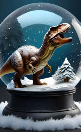 a statue of a dinosaur