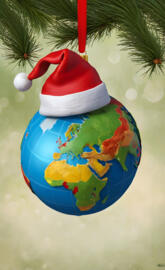 Christmas Day all over in the world