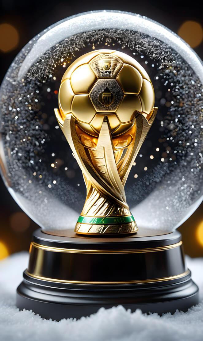 world trophy in a globe