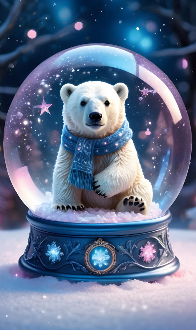Polar Bear Snow Globe