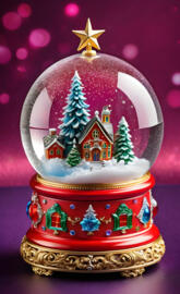 faberge christmas snow globe