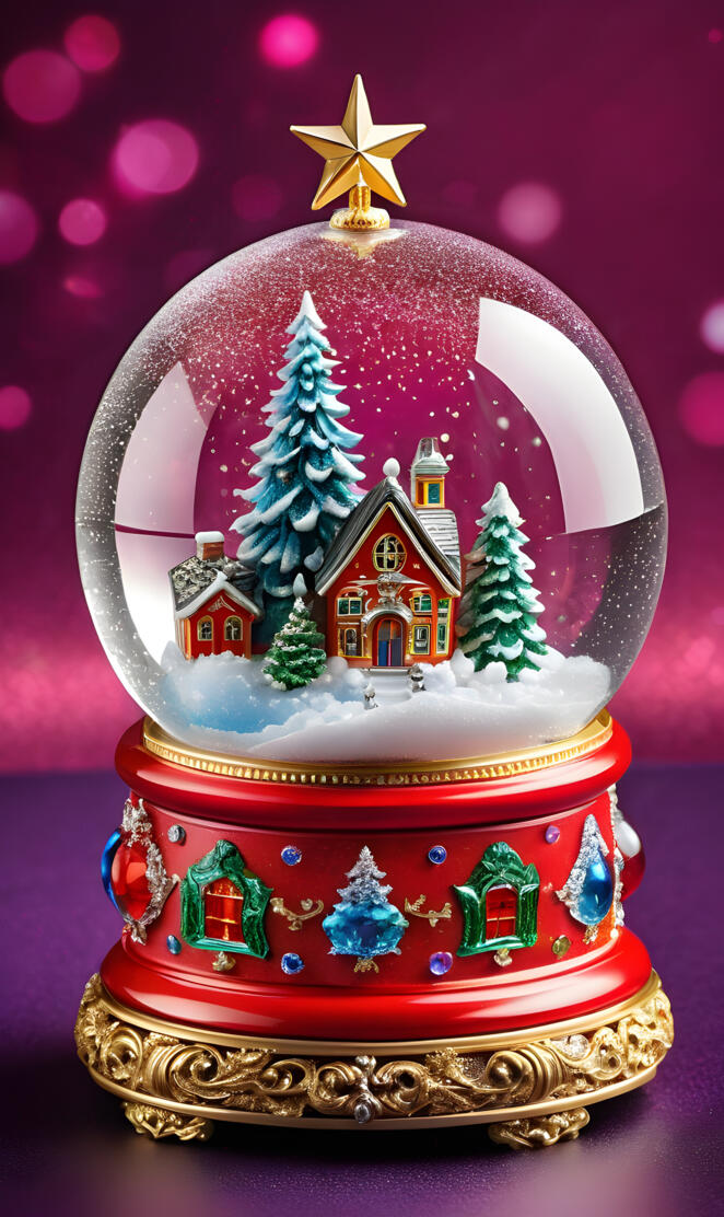 faberge christmas snow globe