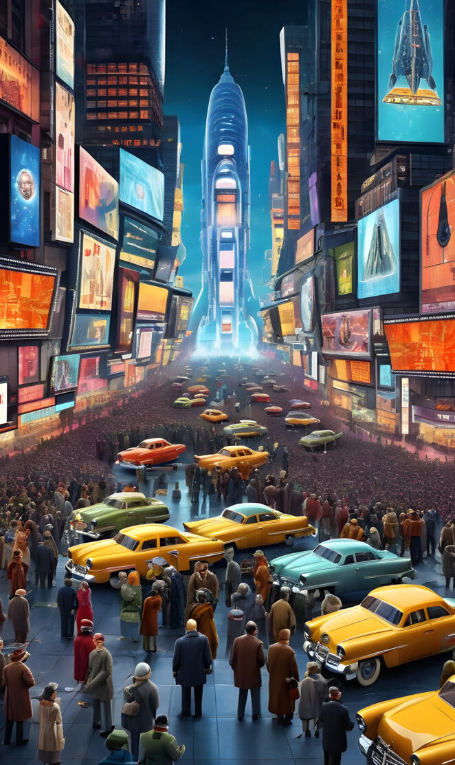 New York City, the future is new with old style brought back.