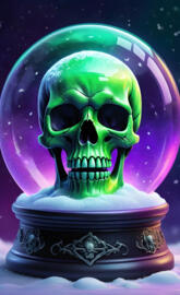 Chrismas skull