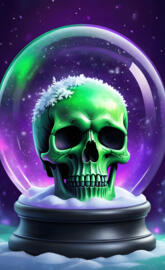 Chrismas skull