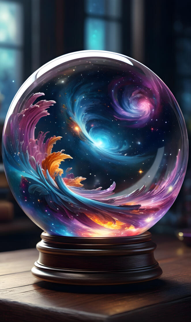 Galaxy In A Globe #5