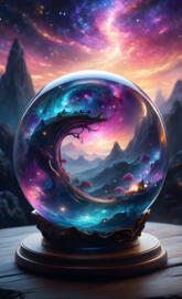 Galaxy In A Globe #3