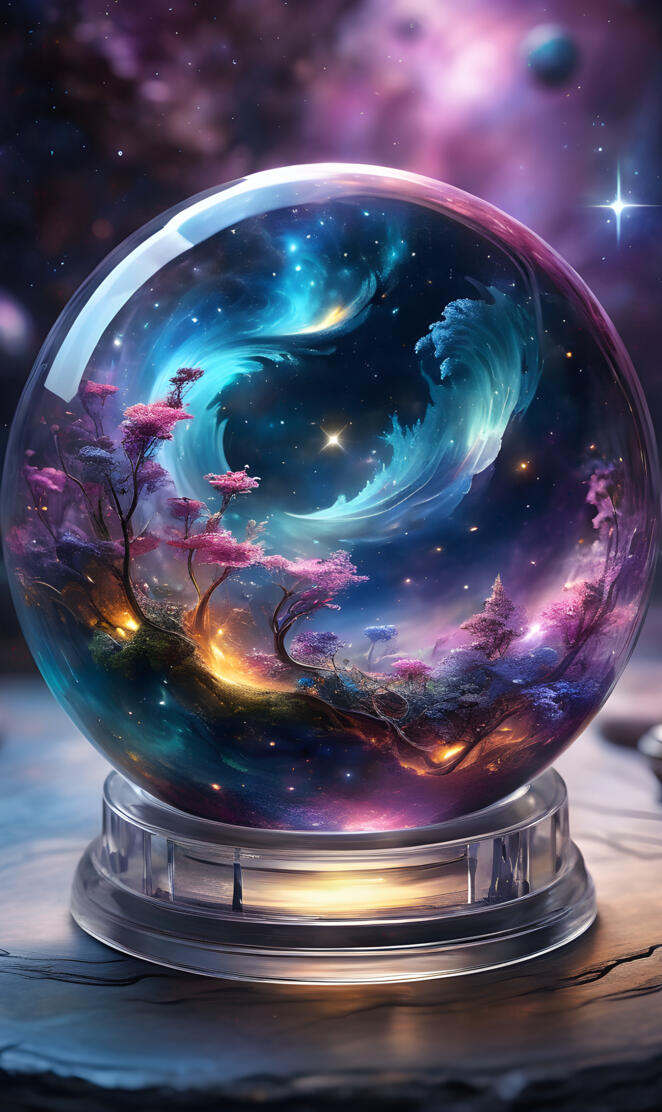 Galaxy In A Globe #2