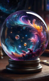 Galaxy In A Globe #8