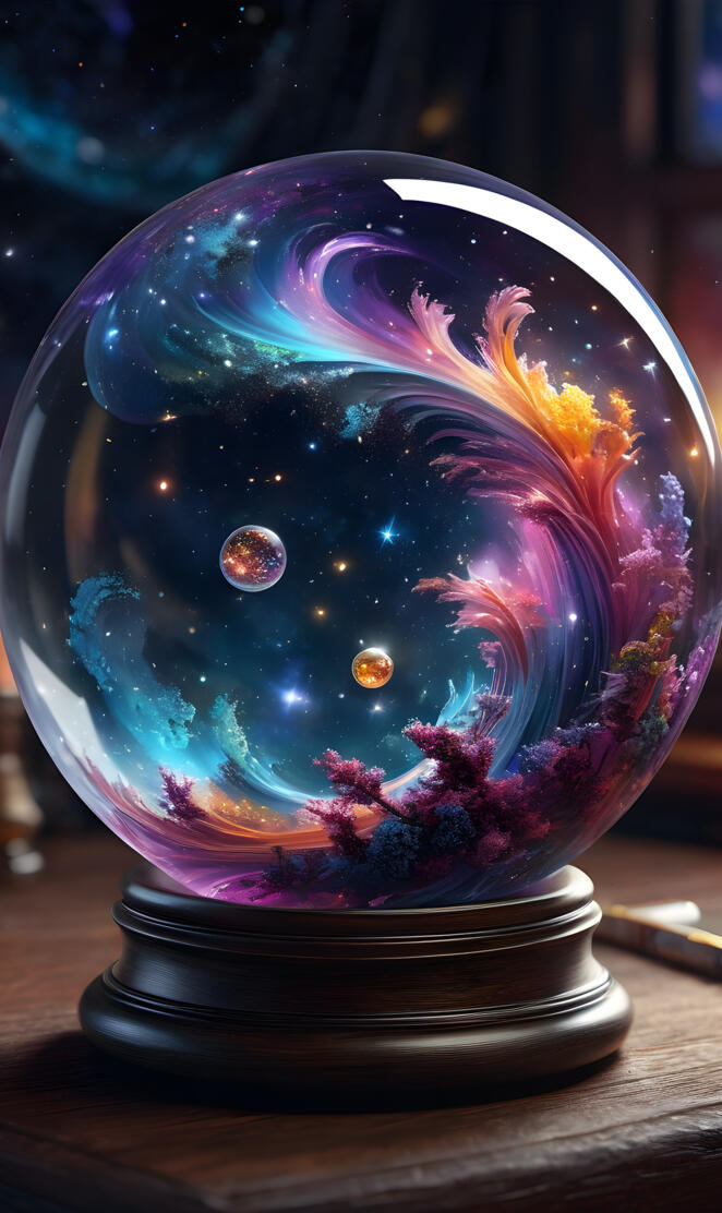 Galaxy In A Globe #8