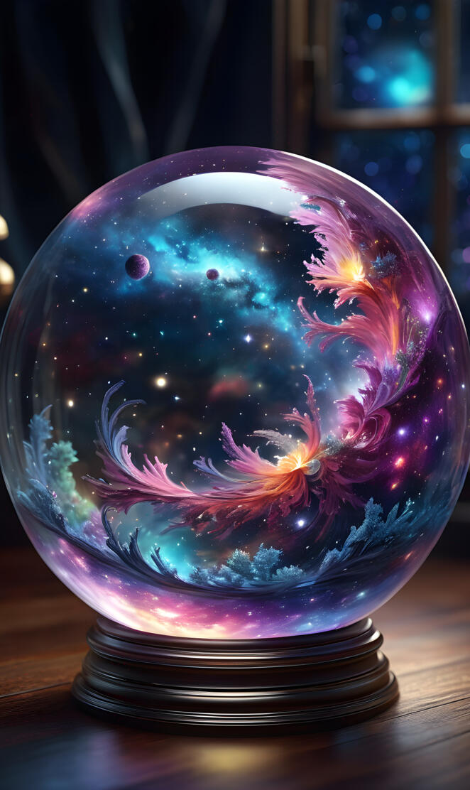 Galaxy In A Globe #4
