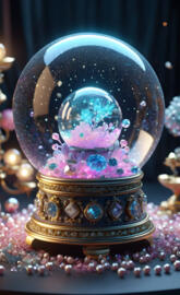 Crystal Snow Globe within a Snow Globe