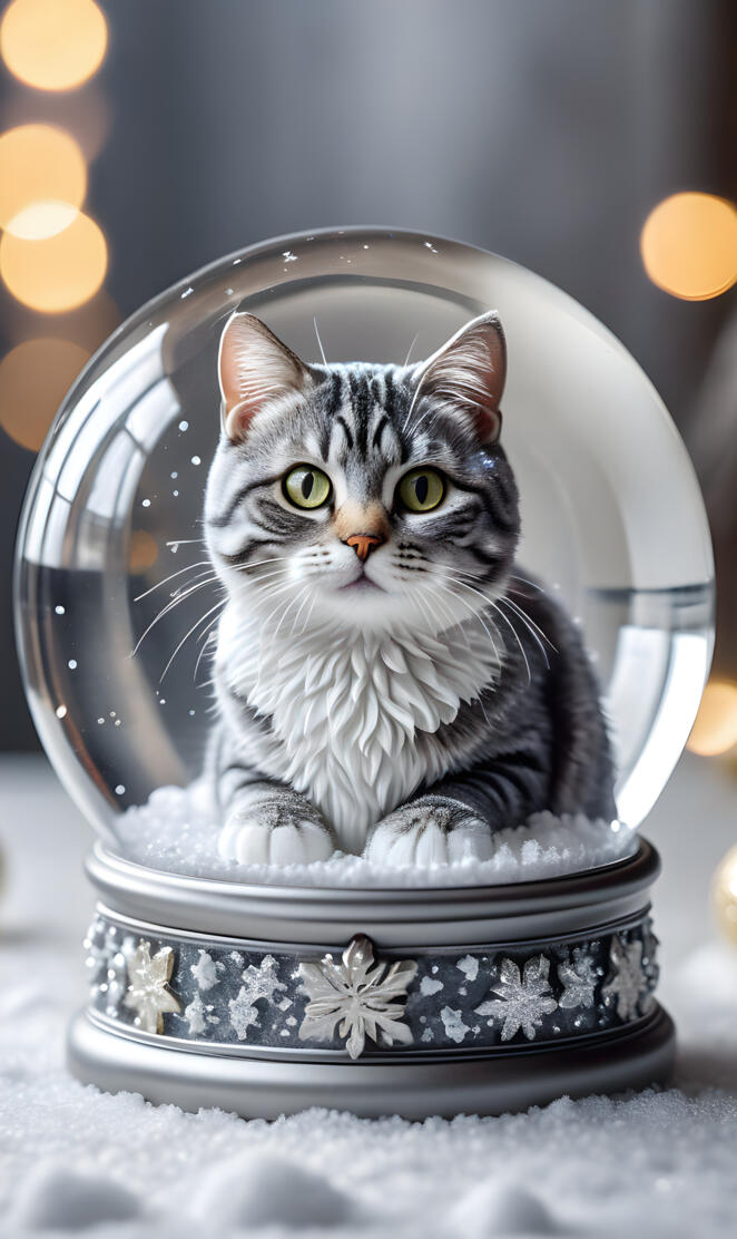 greyhound & white tabby