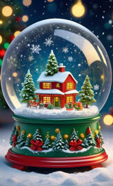 an original snow globe for Christmas